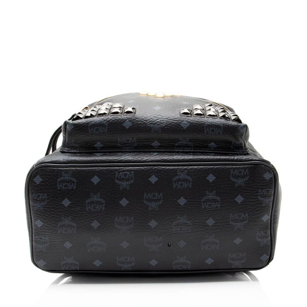 MCM Visetos Studded Stark Medium Backpack - Picture 4 of 12